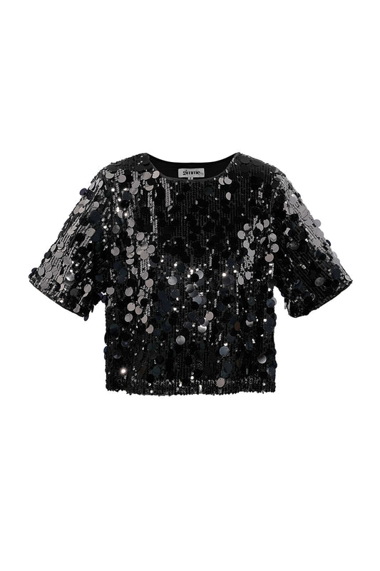 Glitter top - pailletten