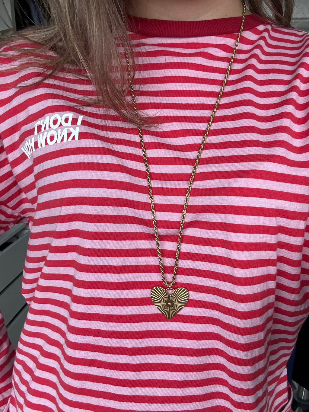 Long heart - necklace