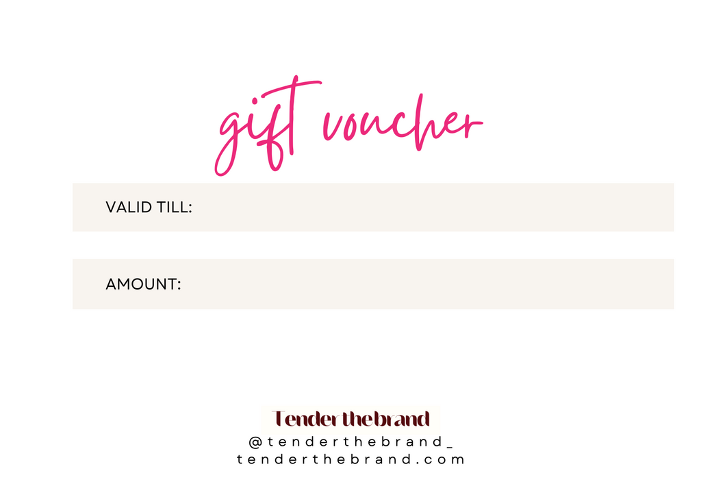 Tender the Brand gift card | ONLINE