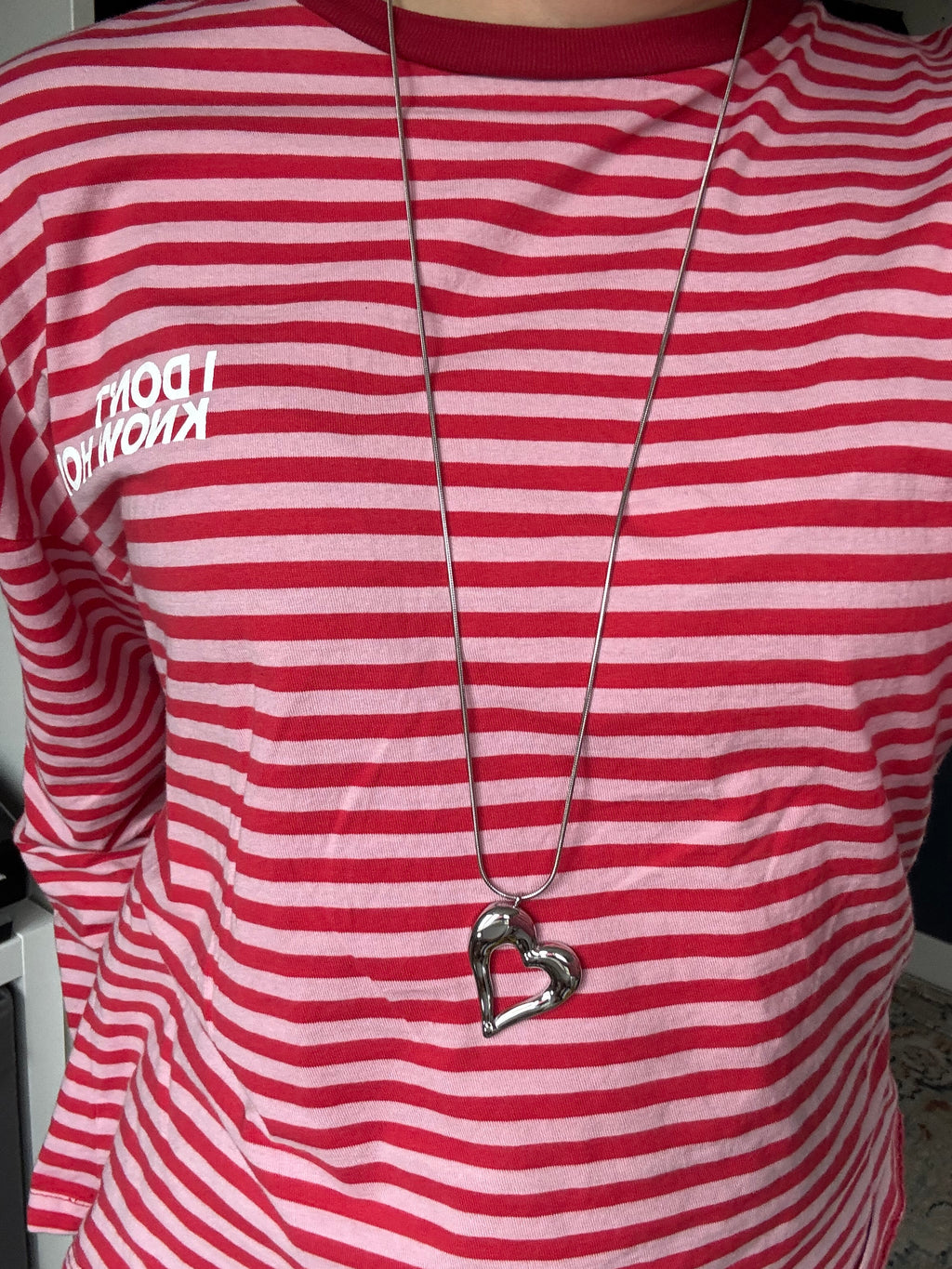 Open heart necklace