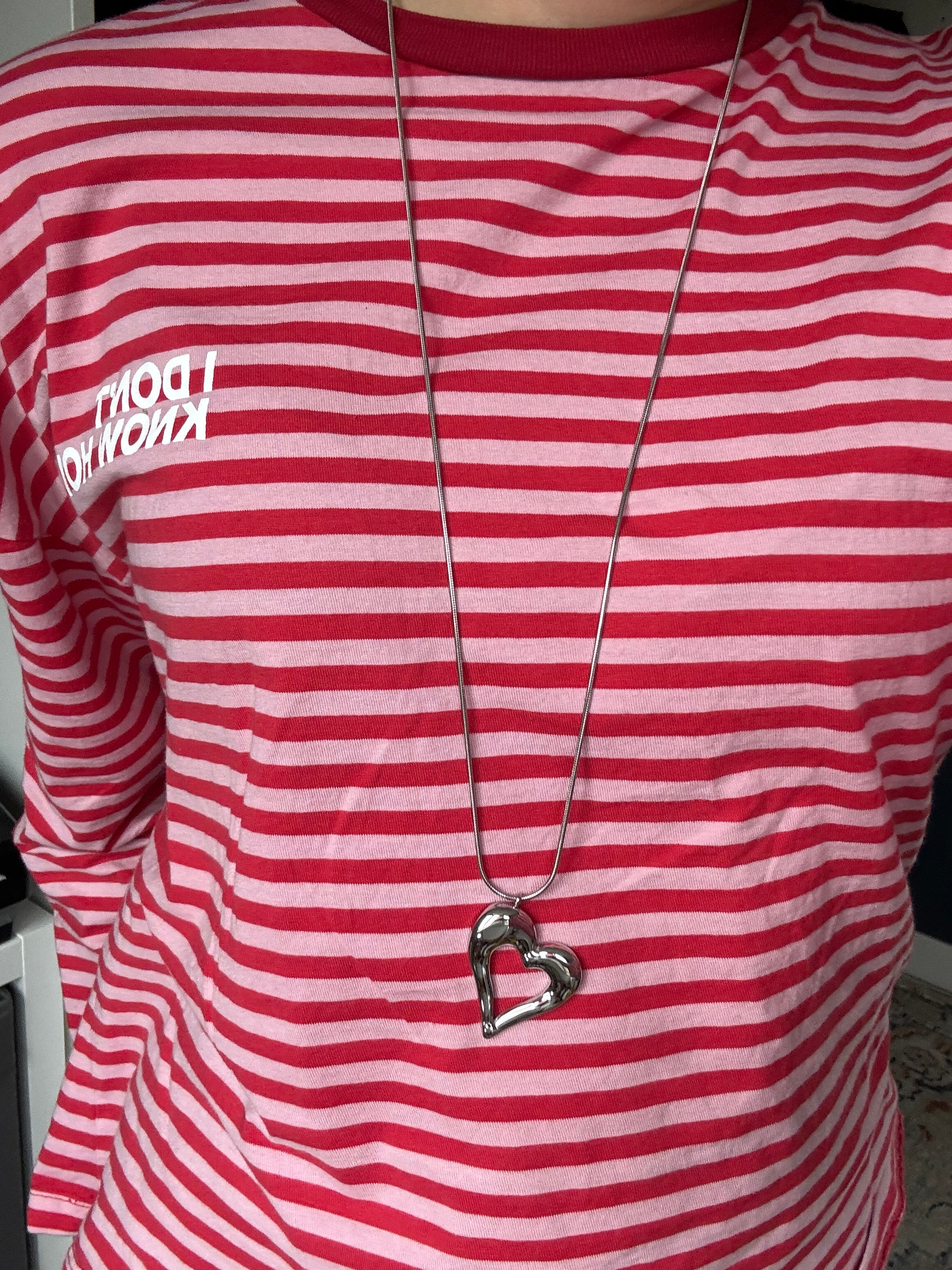 Open heart necklace