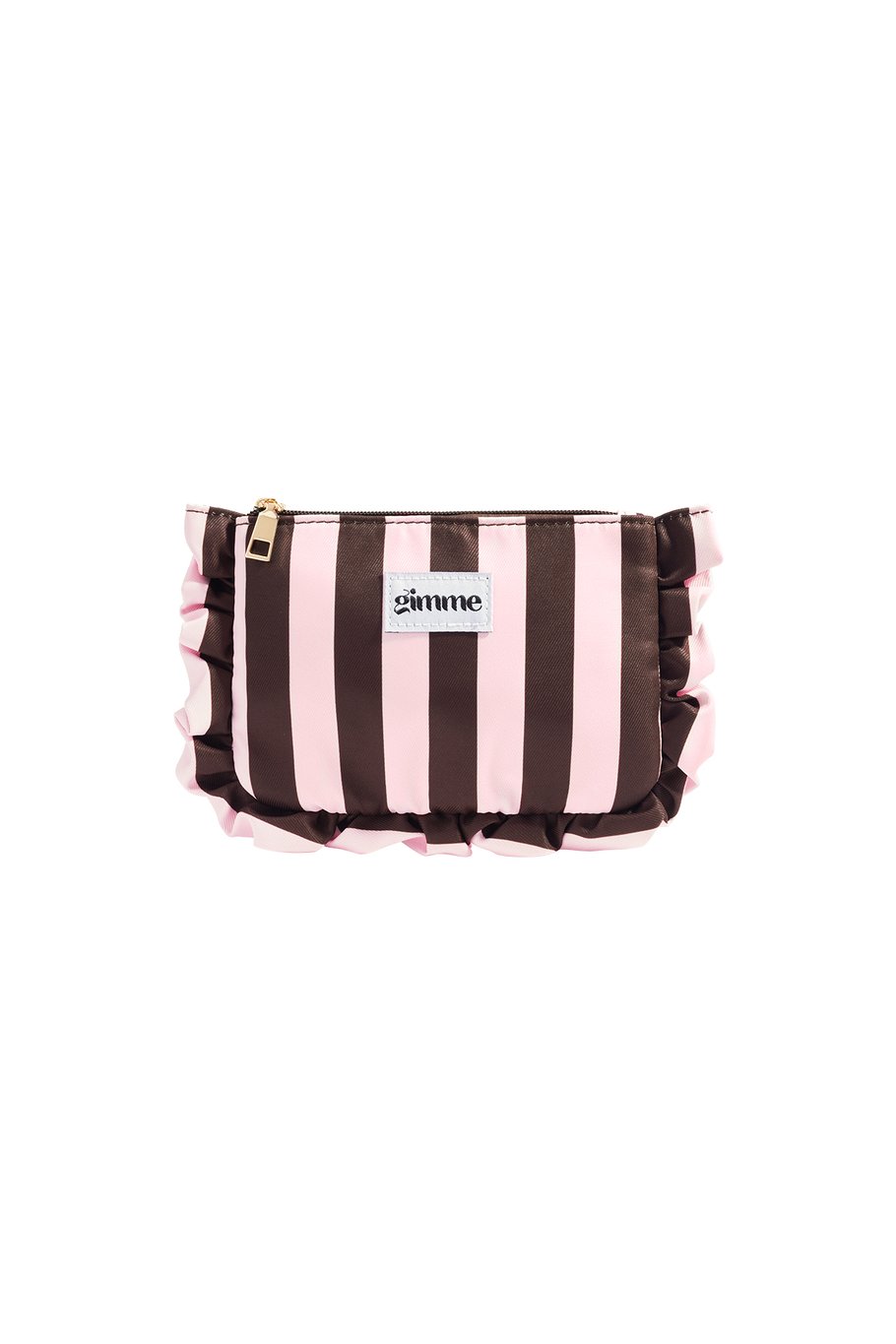 Striped make-up bag