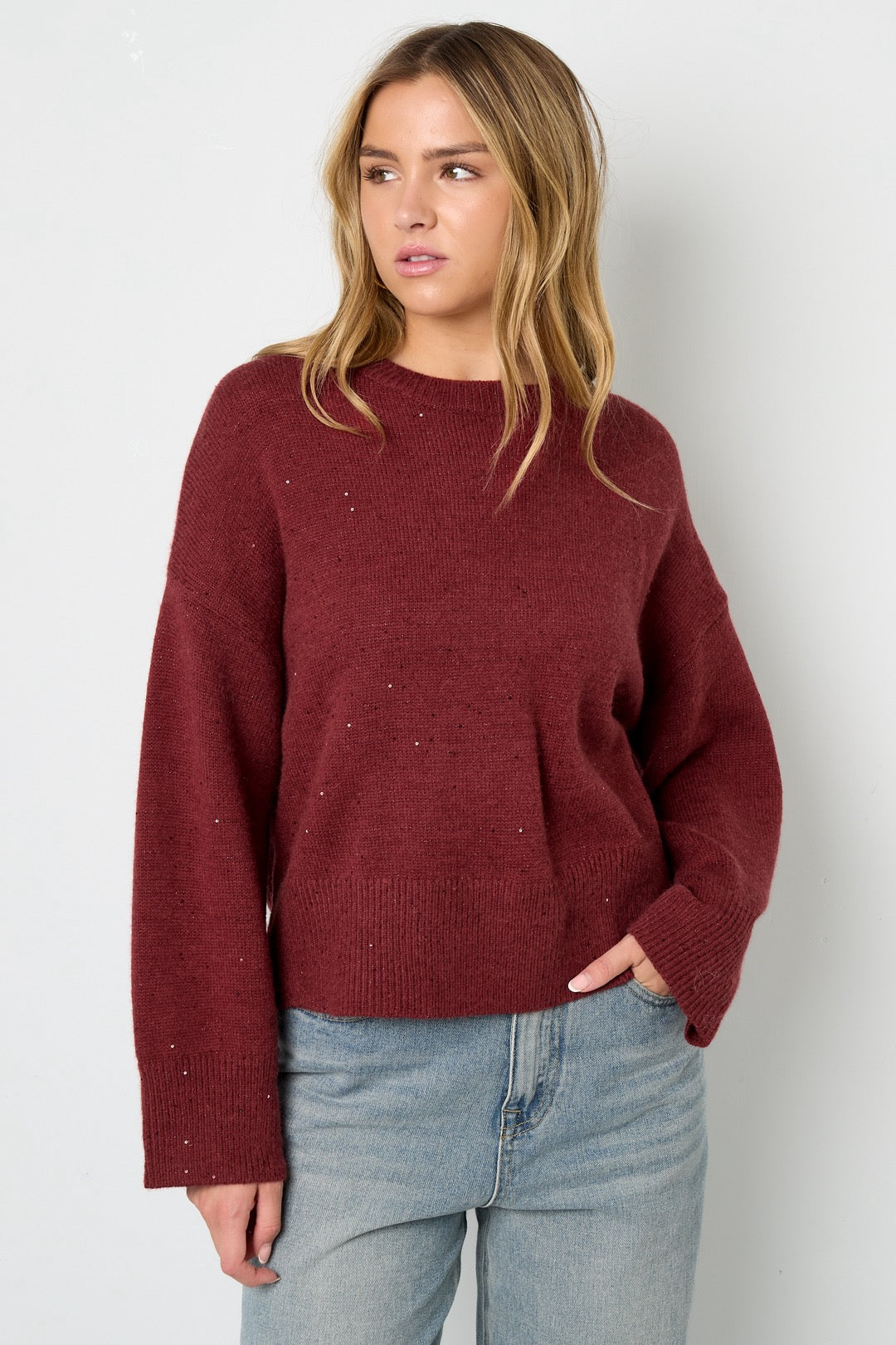 Sparkling knit sweater