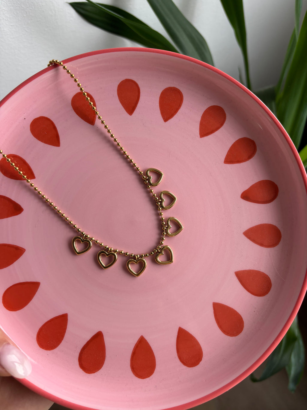 Multiple hearts necklace