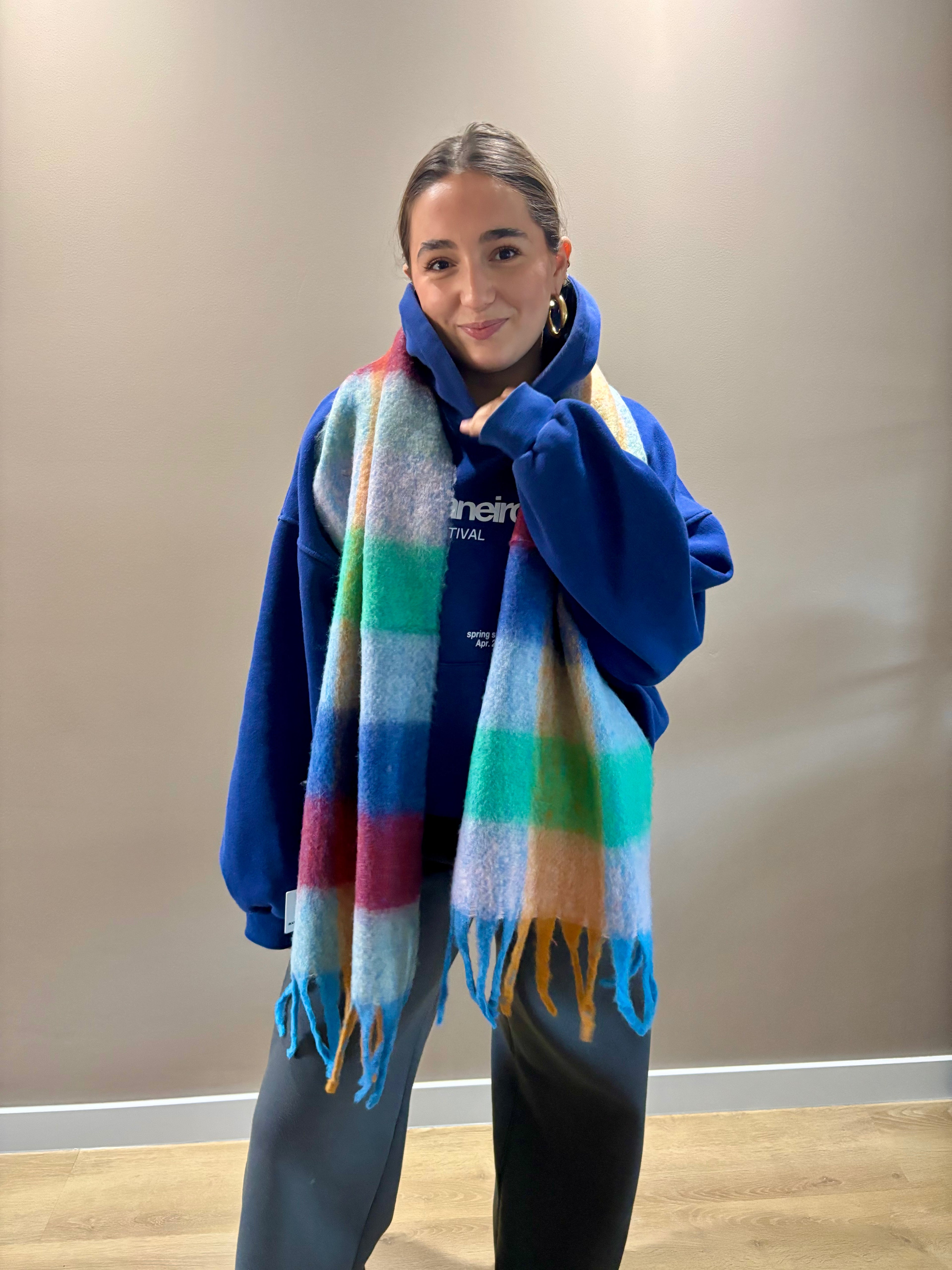 Whisper Wrap Scarf - Blue