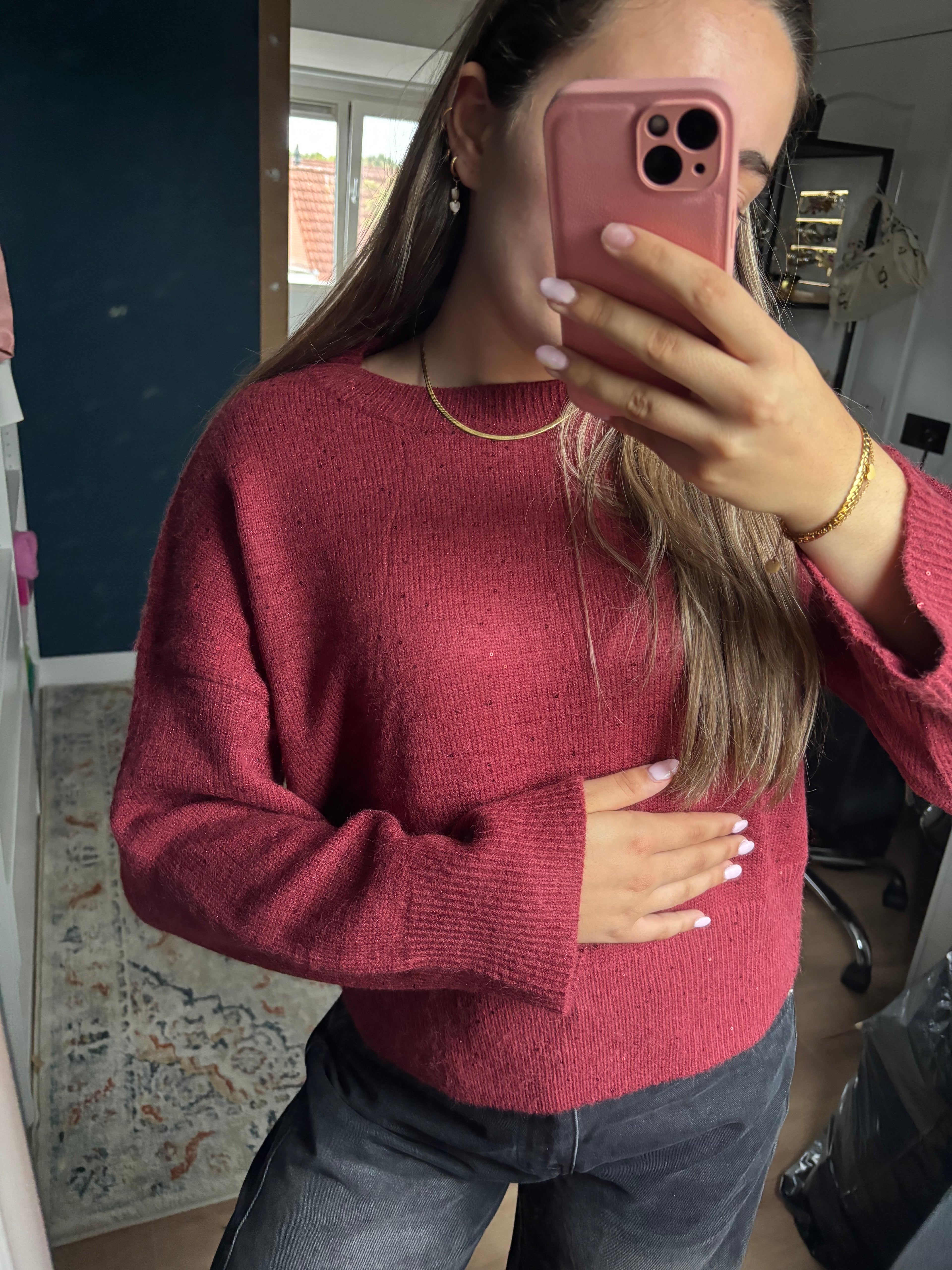 Sparkling knit sweater