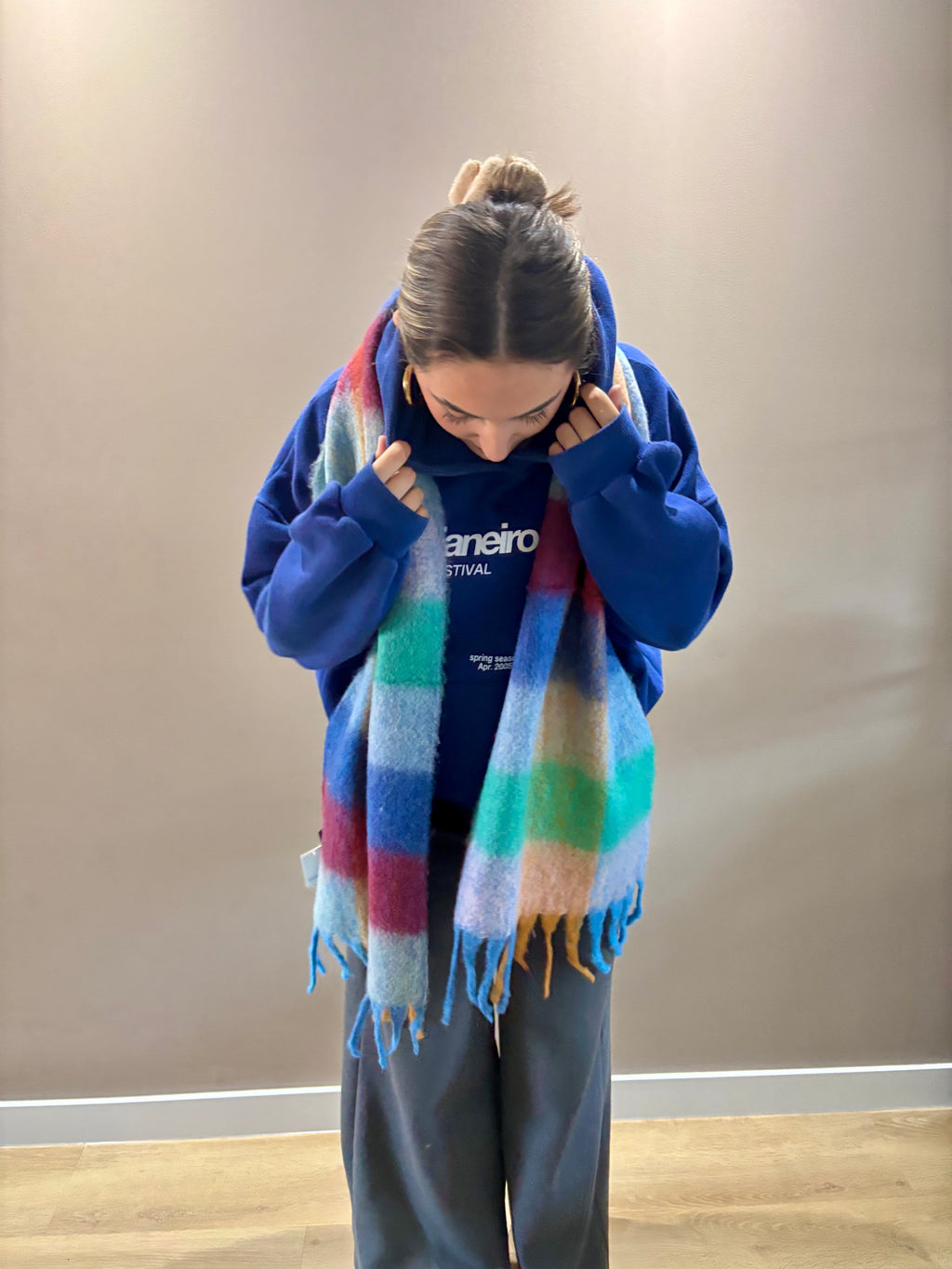 Whisper Wrap Scarf - Blue