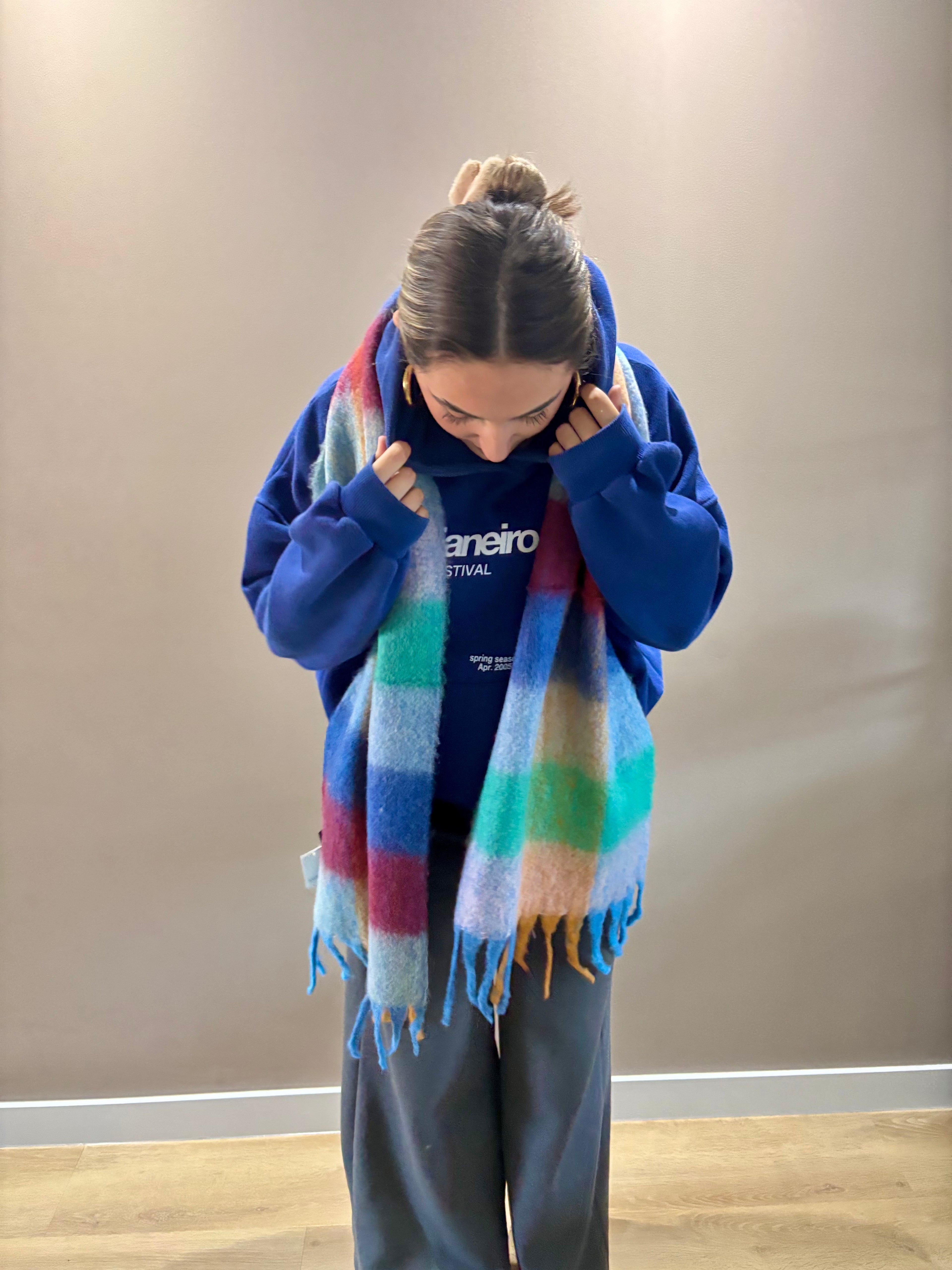 Whisper Wrap Scarf - Blue