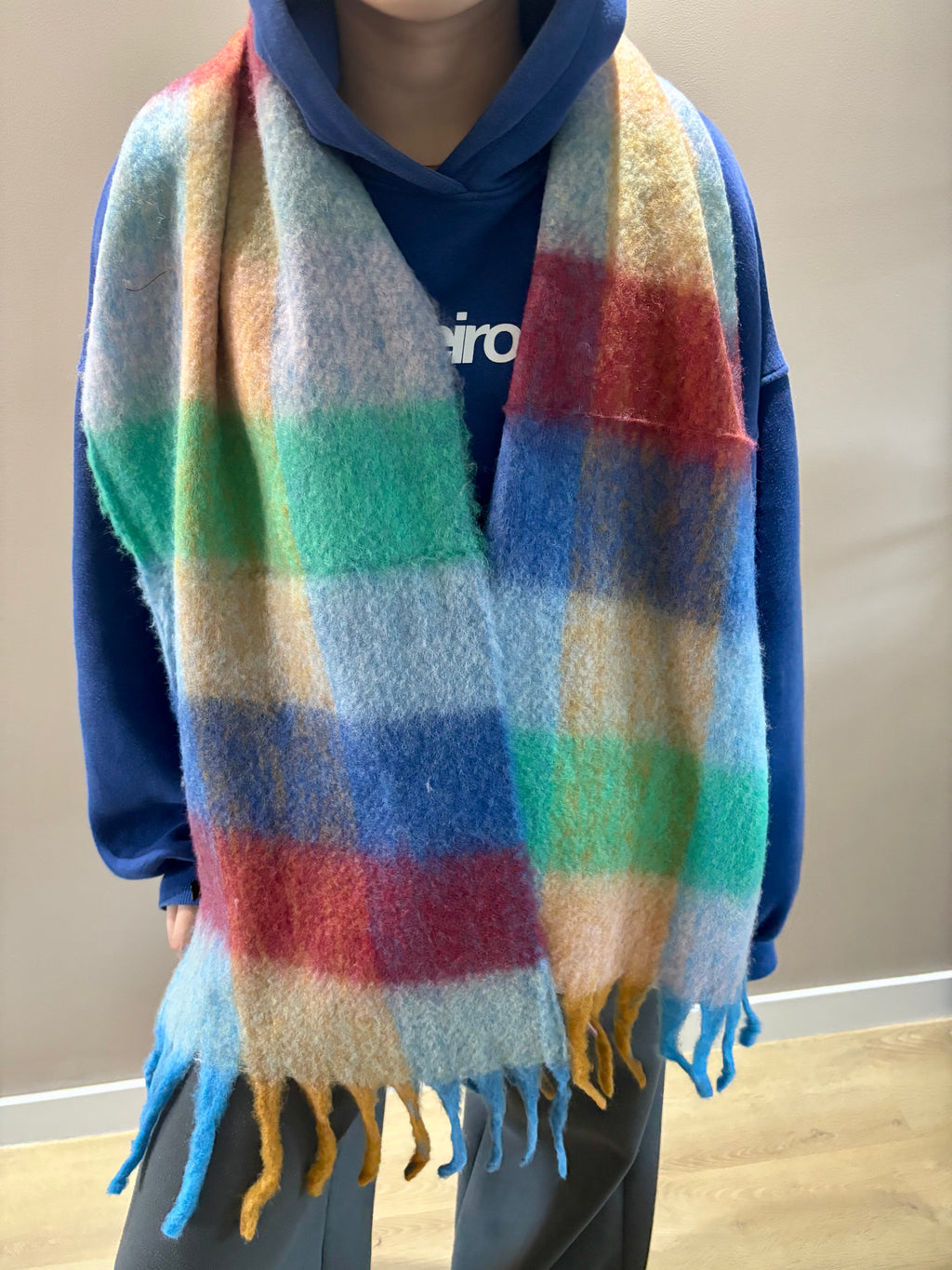 Whisper Wrap Scarf - Blue