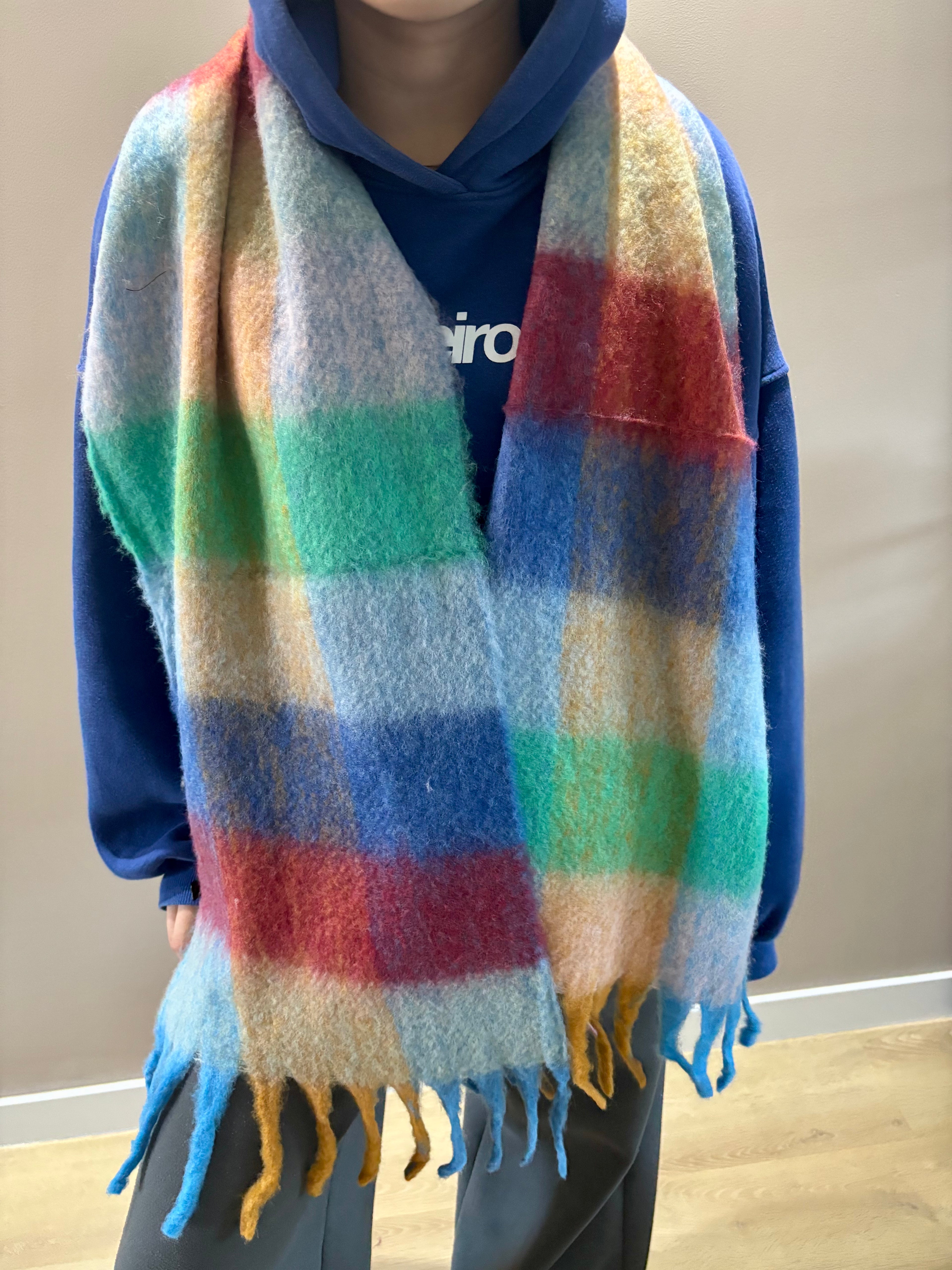 Whisper Wrap Scarf - Blue