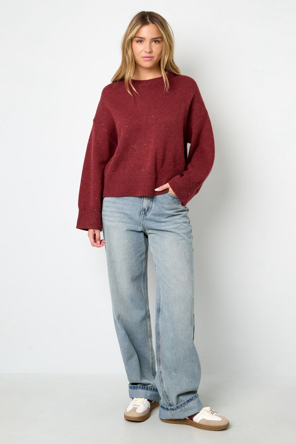 Sparkling knit sweater
