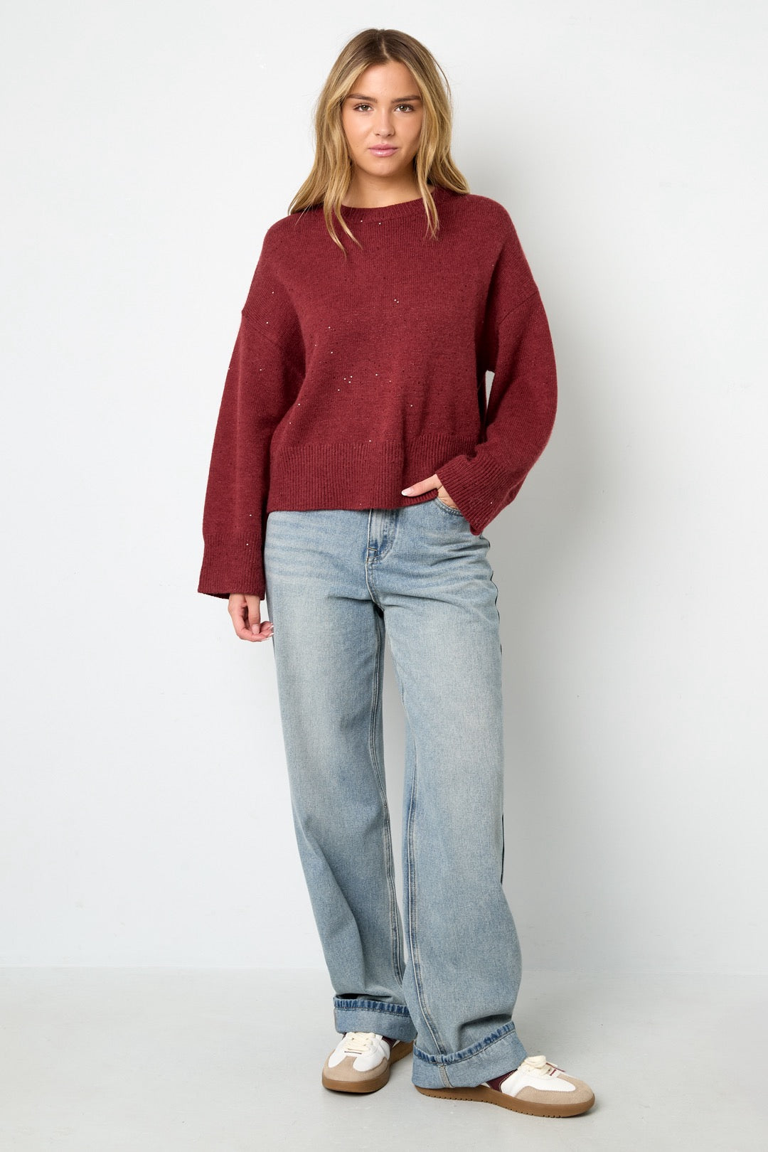 Sparkling knit sweater