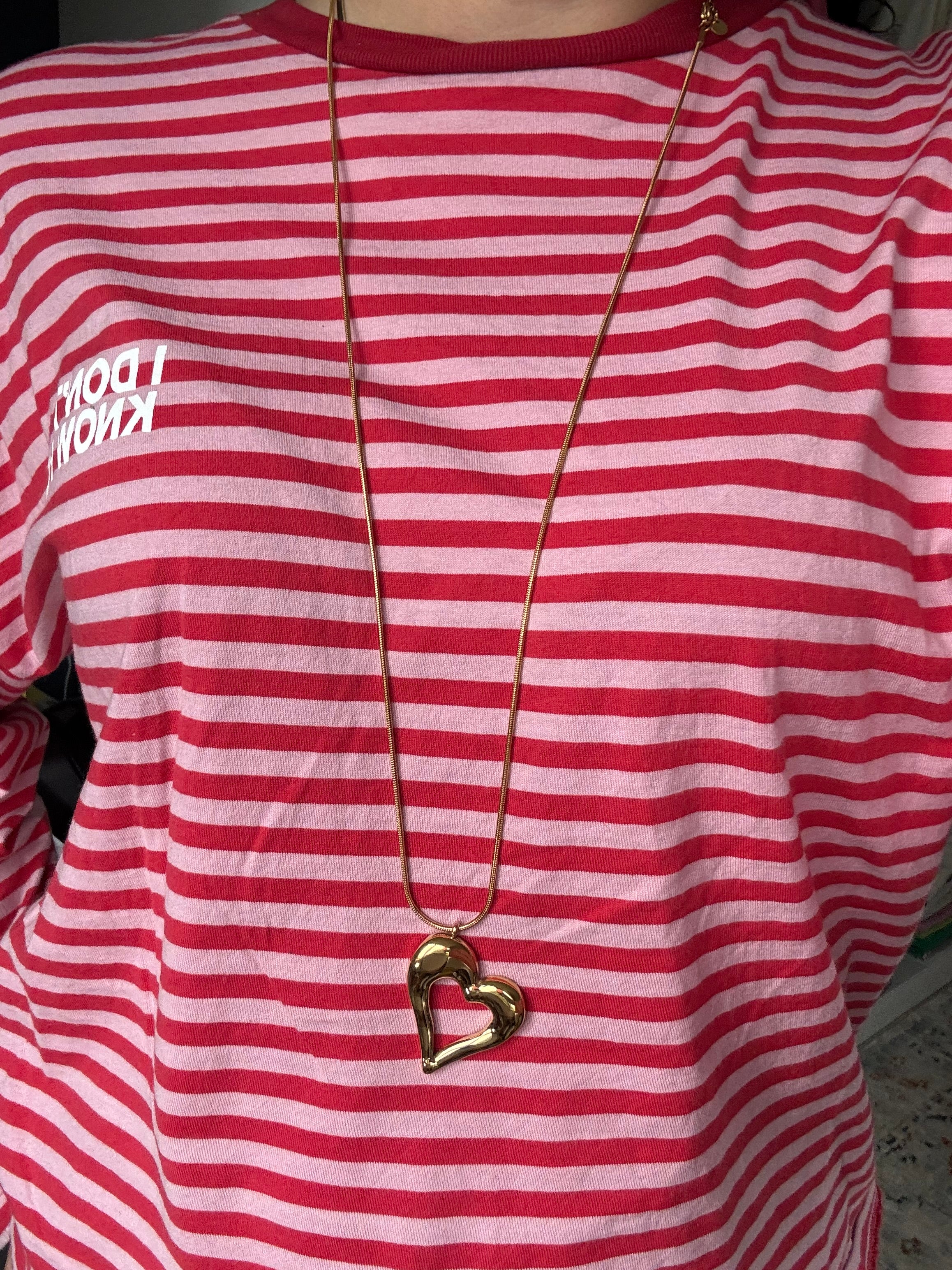 Open heart necklace