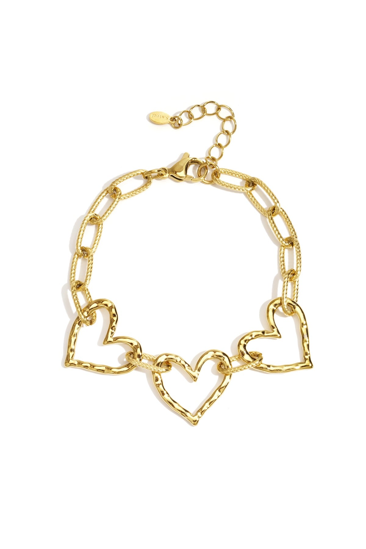 Triple heart bracelet