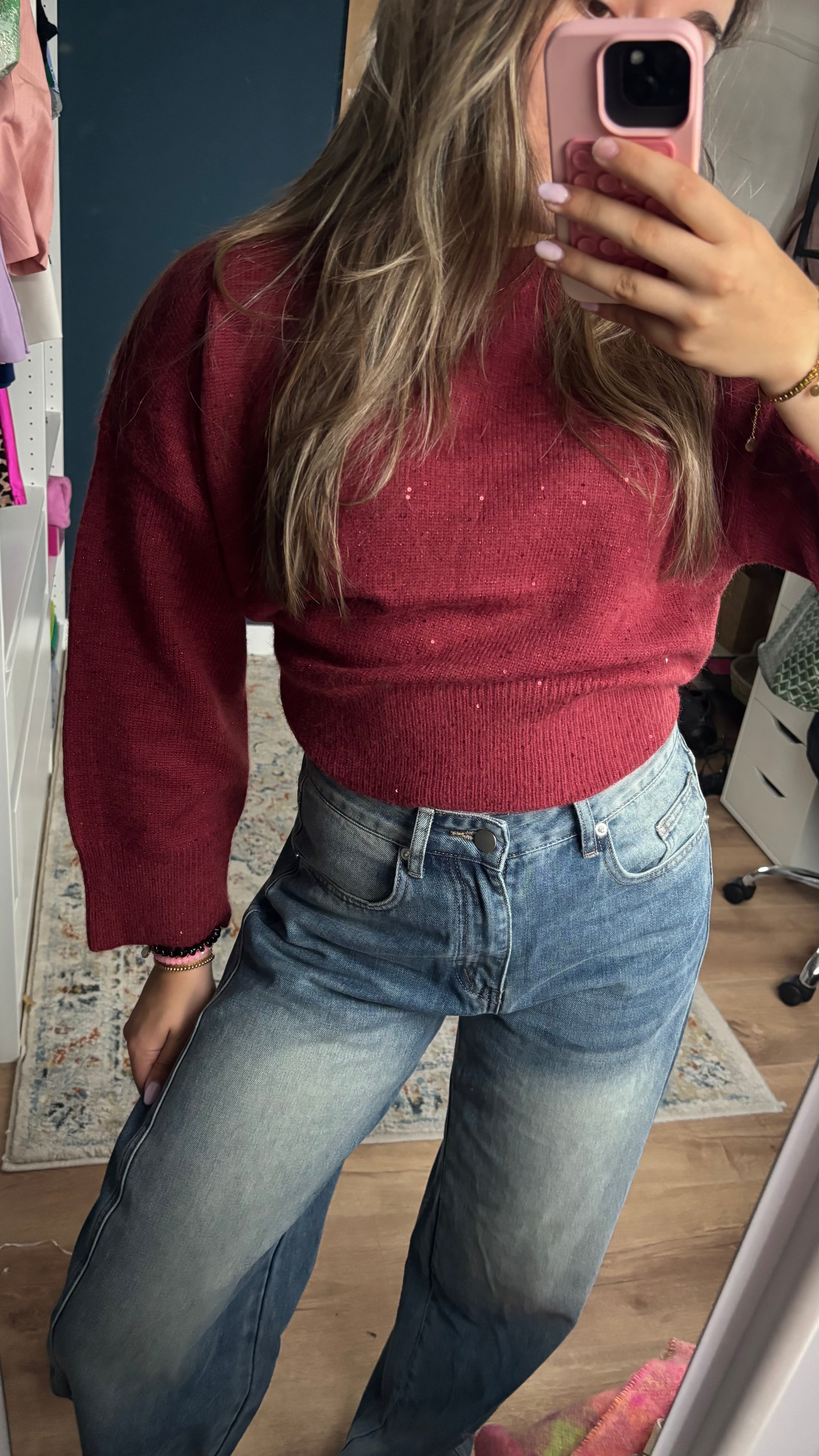 Sparkling knit sweater