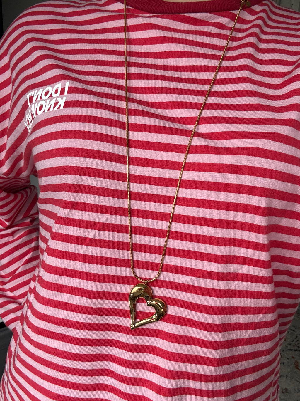 Open heart necklace