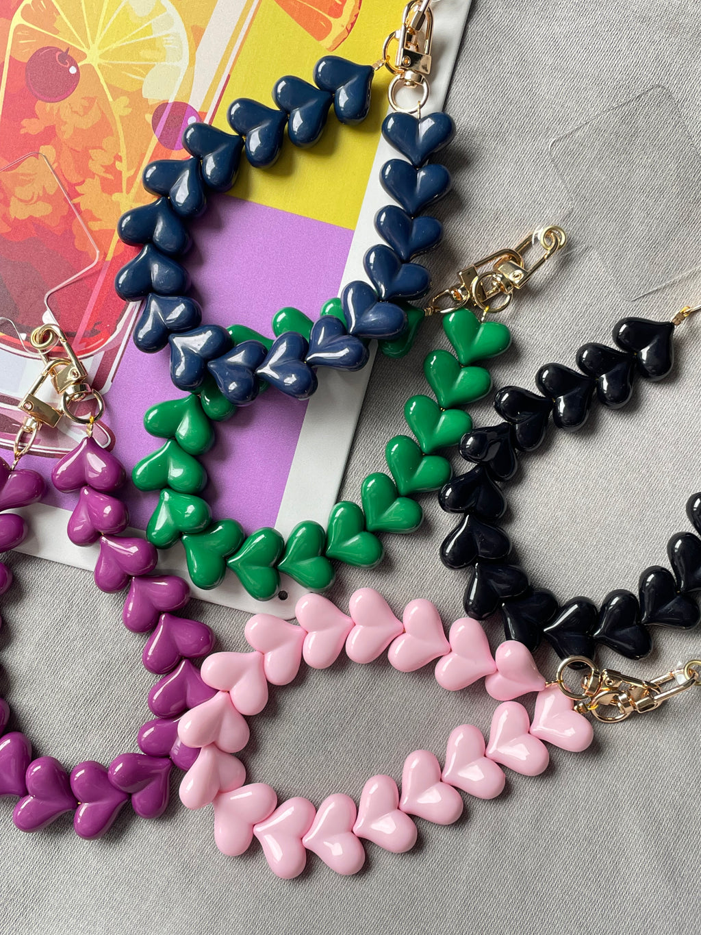 PHONE CORD HEARTS