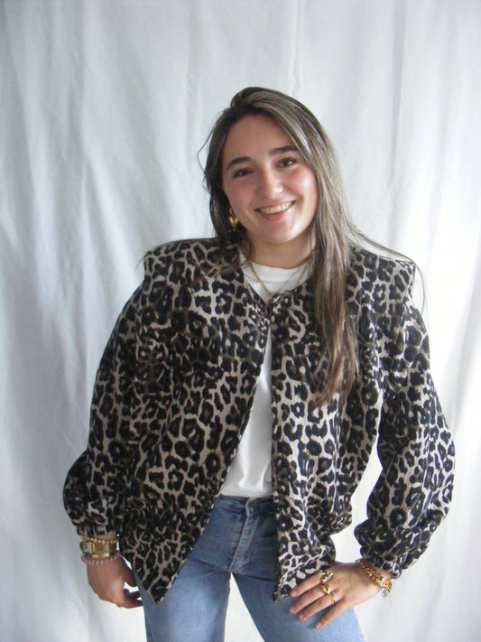 Leopard print jacket