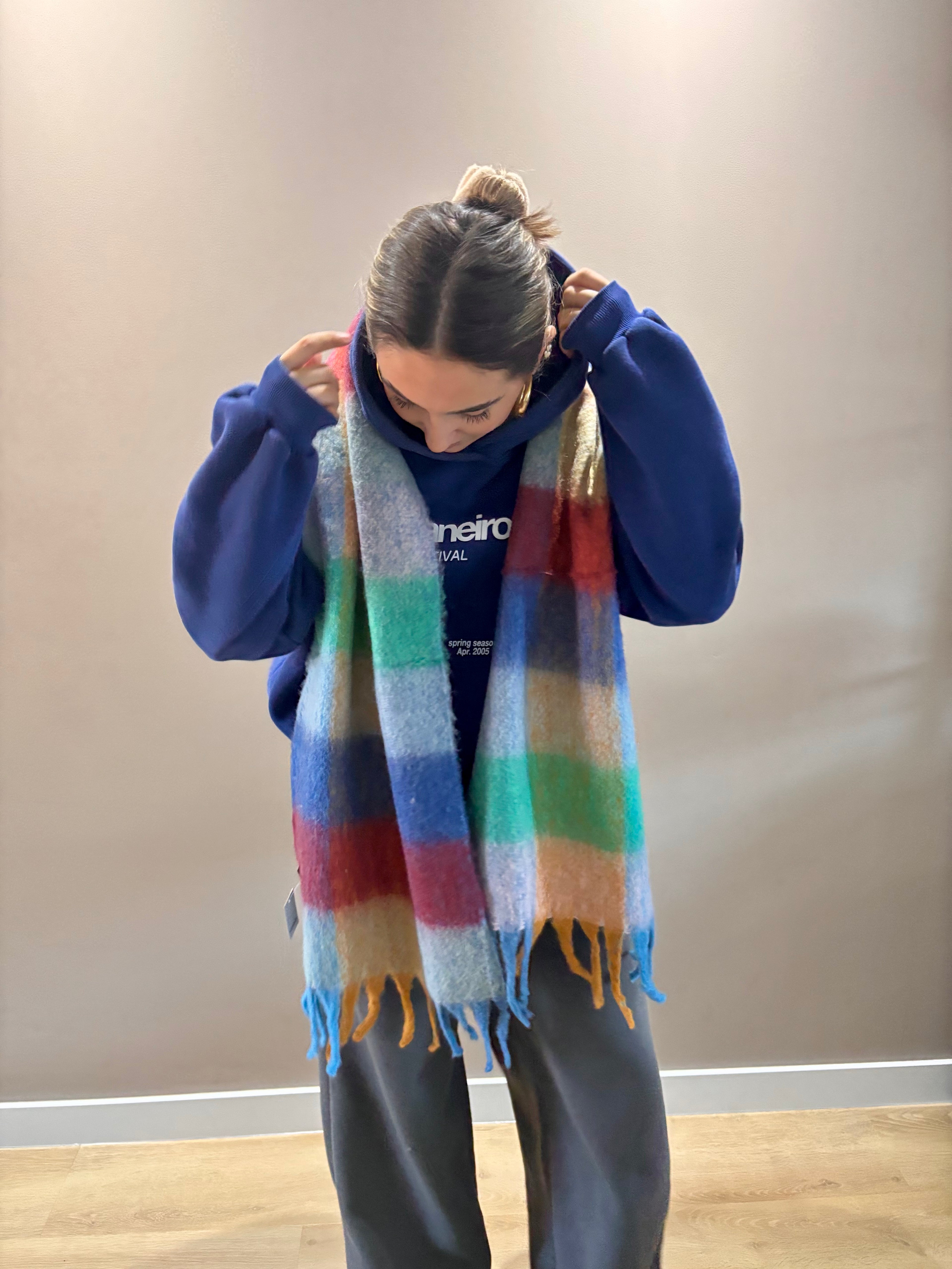 Whisper Wrap Scarf - Blue