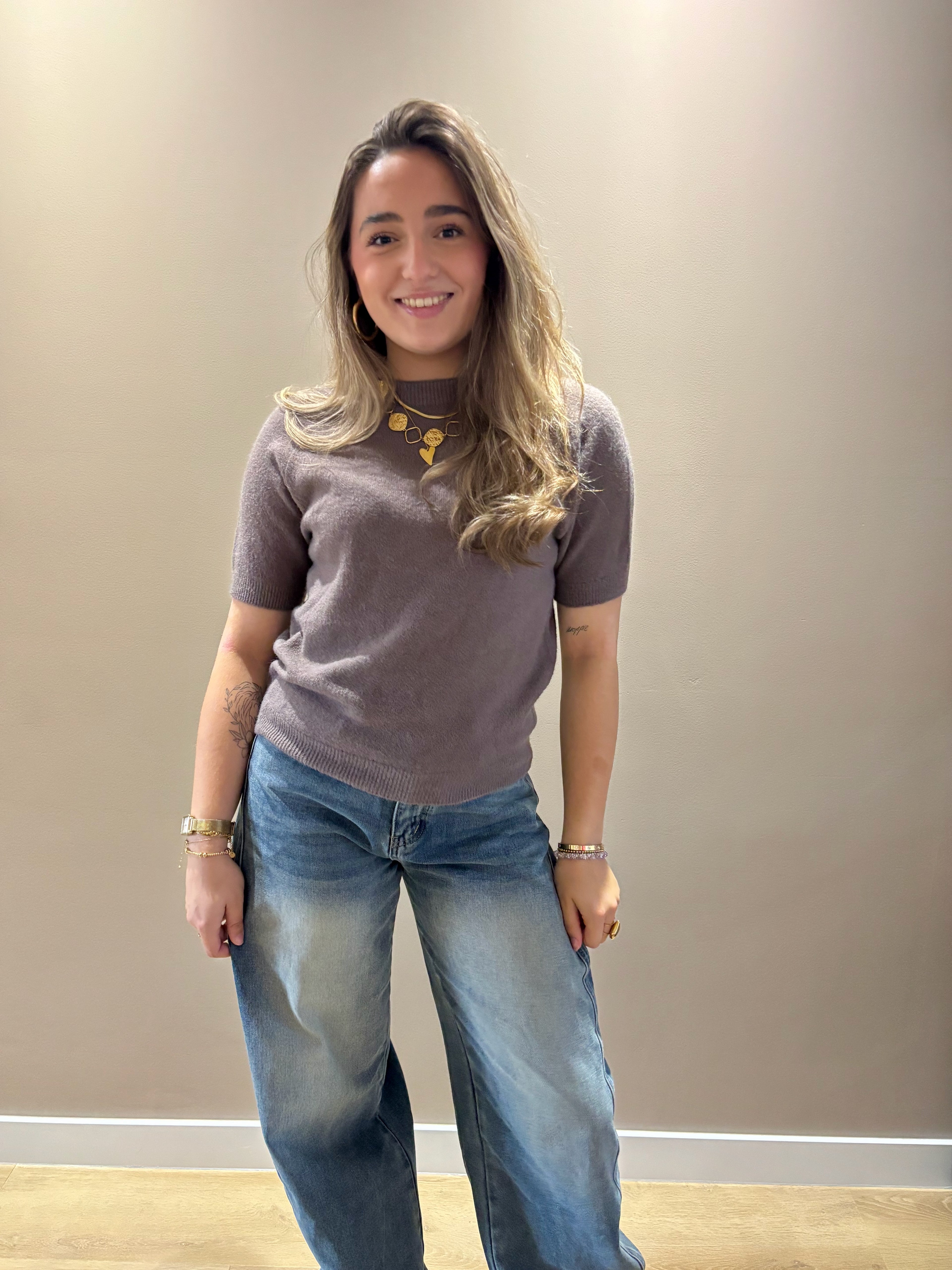 Knitted autumn top