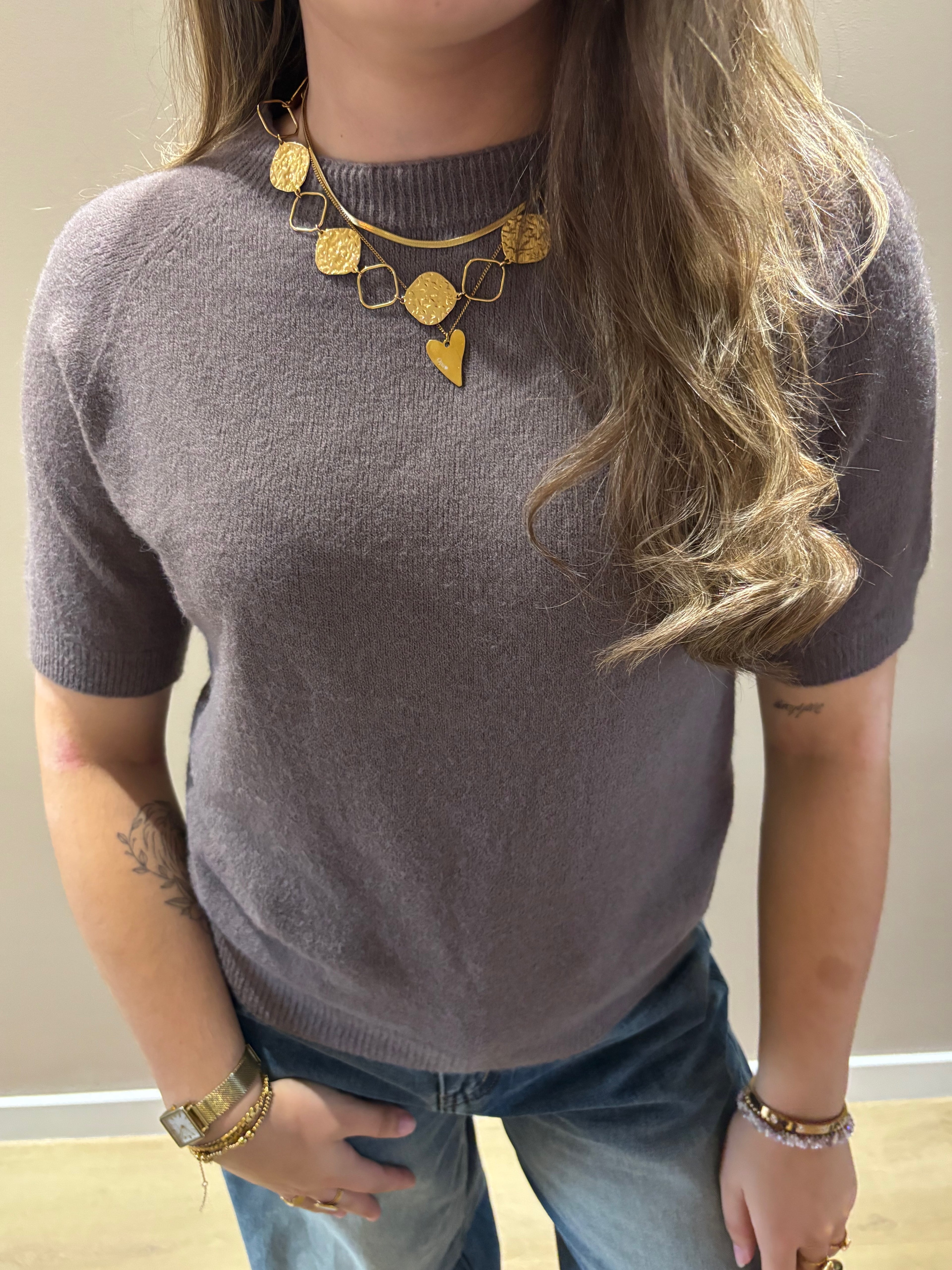Knitted autumn top