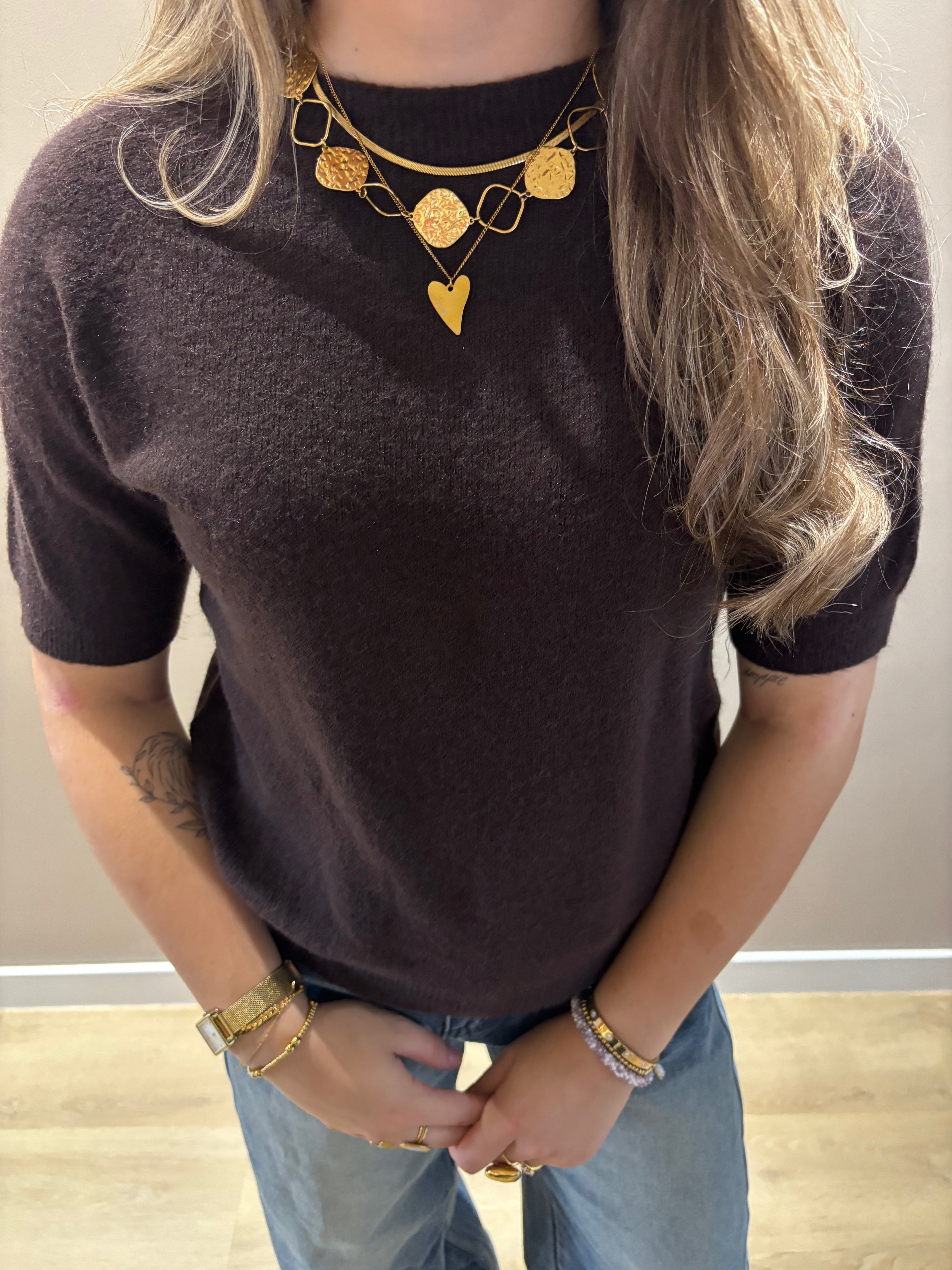 Knitted autumn top
