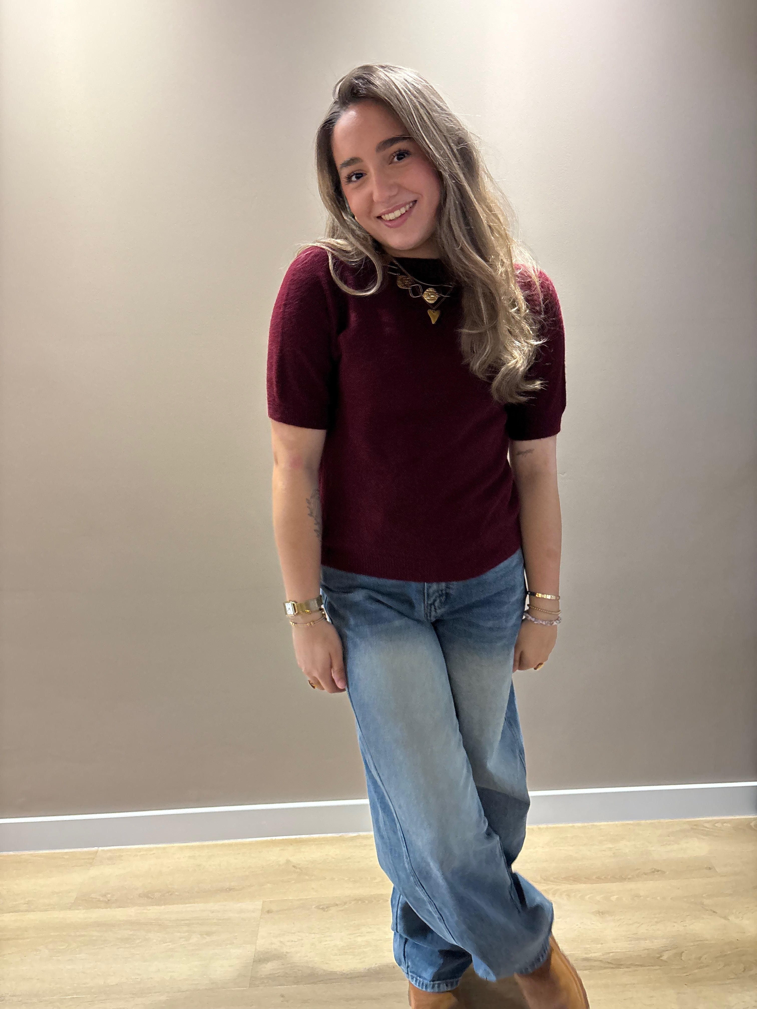 Knitted autumn top