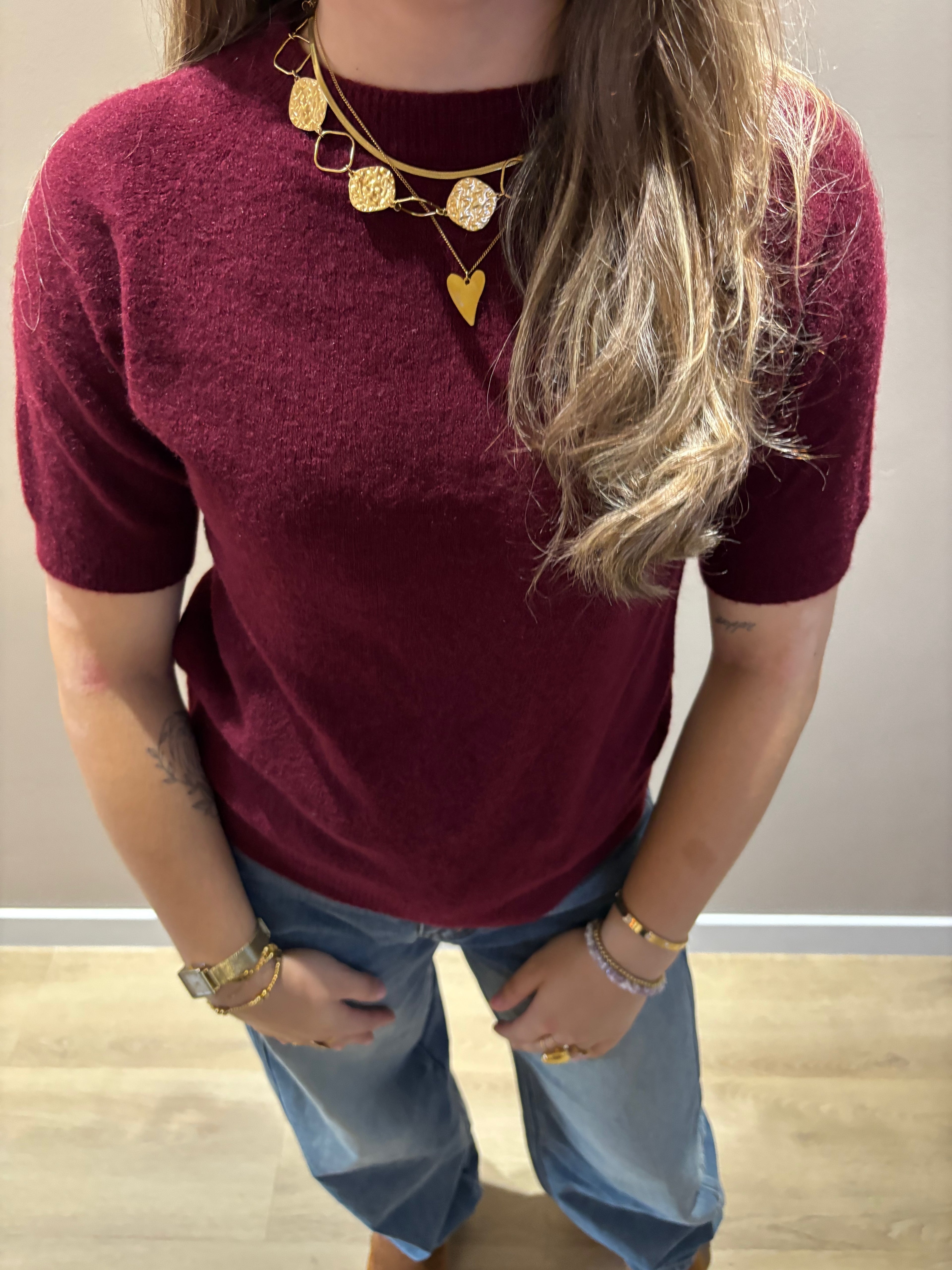 Knitted autumn top