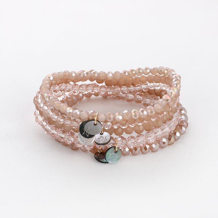 Kraal armbandjes - NUDE