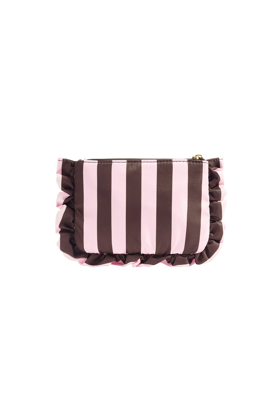 Striped make-up bag